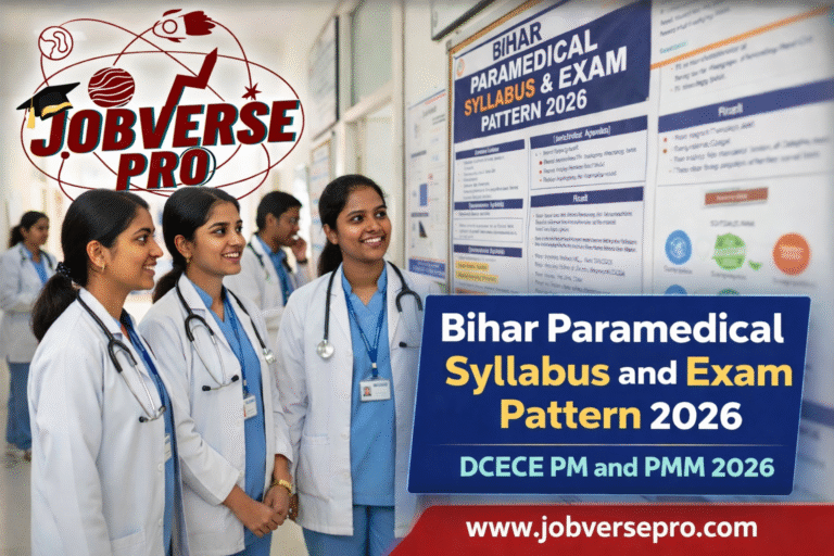Bihar Paramedical 2026 Syllabus & Exam pattern kya rahega? 22 Bihar Paramedical 2026 PM Syllabus & Exam Pattern